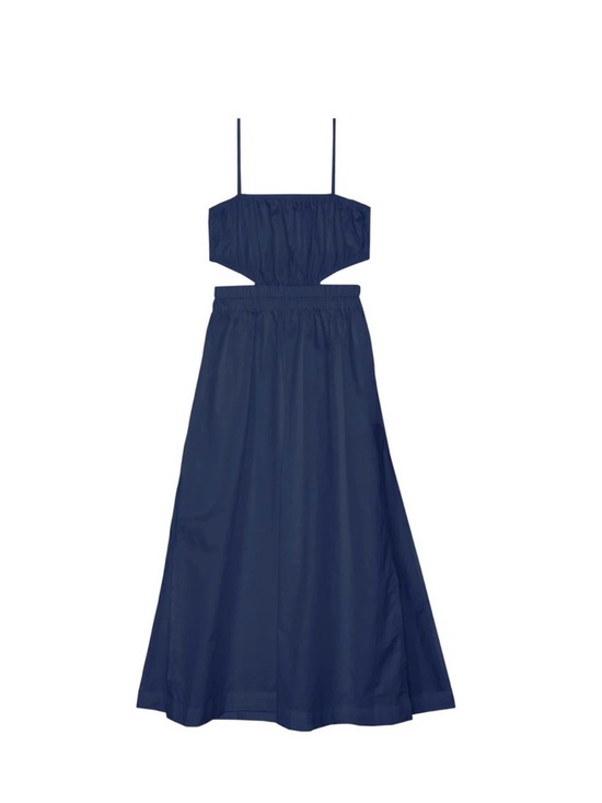 Mikoh Dresses & Skirts - MIKOH TANSY DRESS Navy Cutout Maxi Dress with Spaghetti Straps